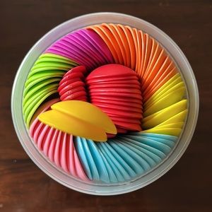 96 reusable heavy duty plastic party rainbow spoons ice cream desserts colorful